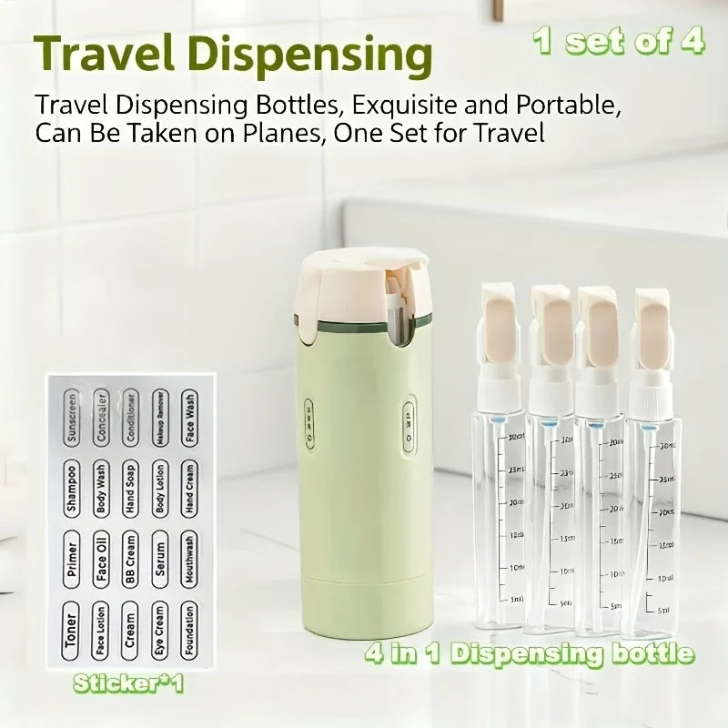 4-in-1 Travel Toiletry Dispenser