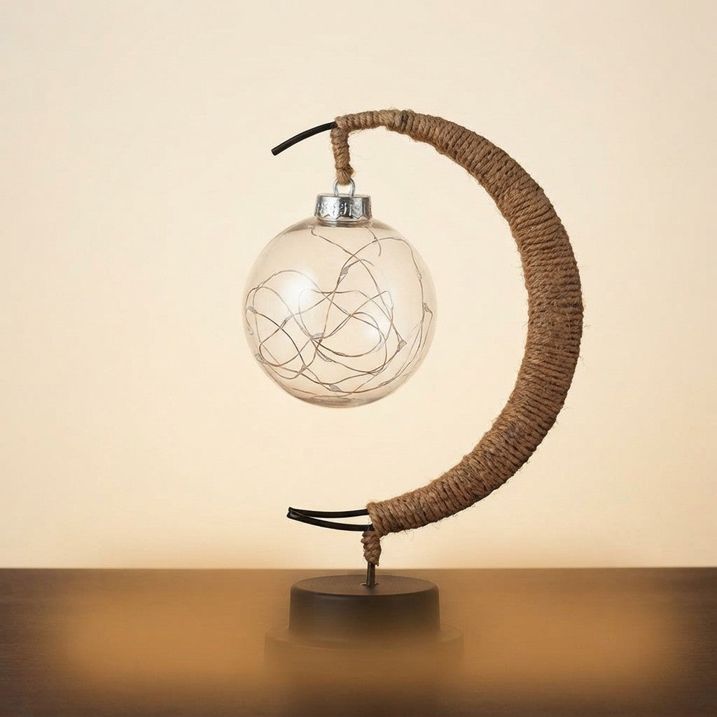 Wrought Iron Moon Night Light